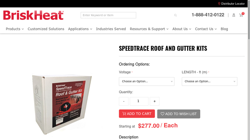SpeedTrace Roof and Gutter Kits