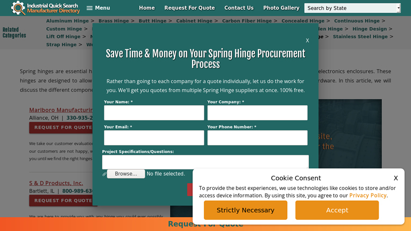 Spring Hinge Suppliers