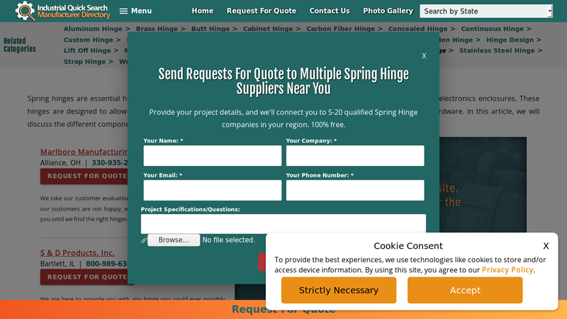 Spring Hinge Suppliers