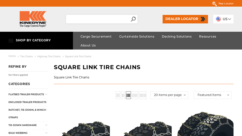 Square Link Tire Chains