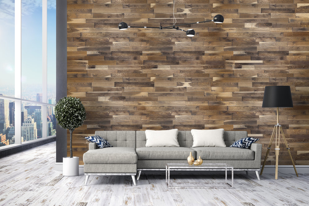 Stacked Wood Walls
