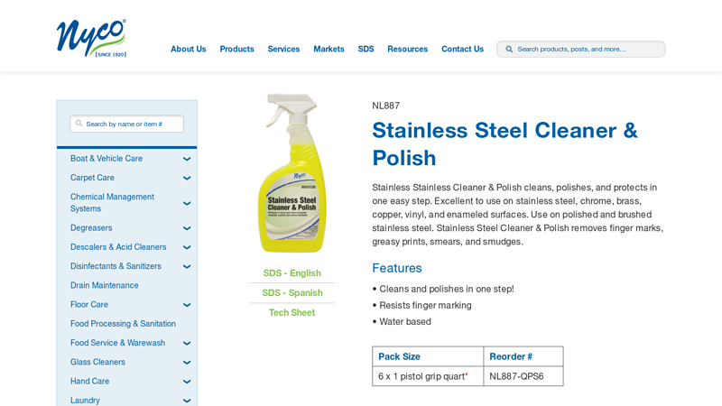 Stainless Steel Cleaner & Polish