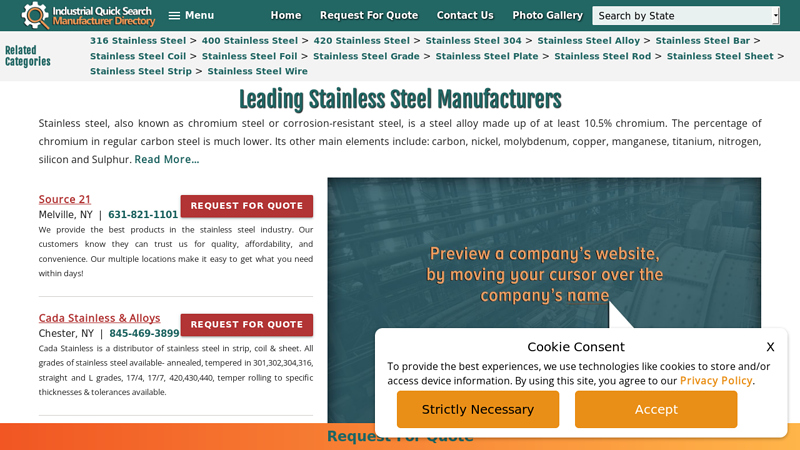 Stainless Steel Manufacturers