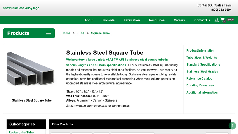 Stainless Steel Square Tube