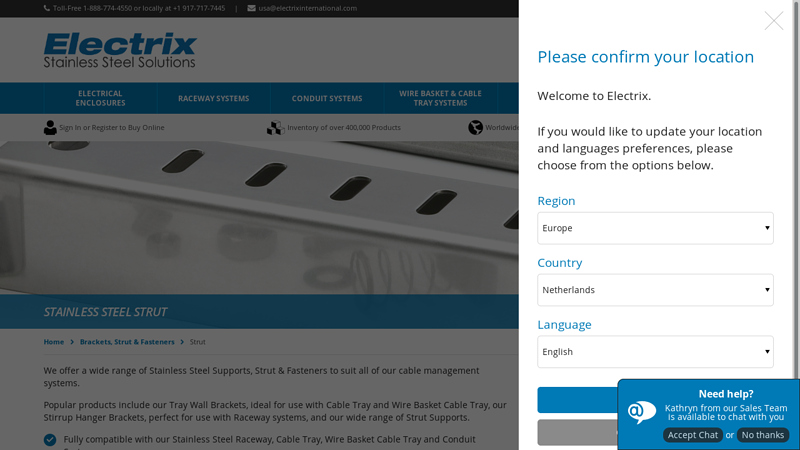 Stainless Steel Strut