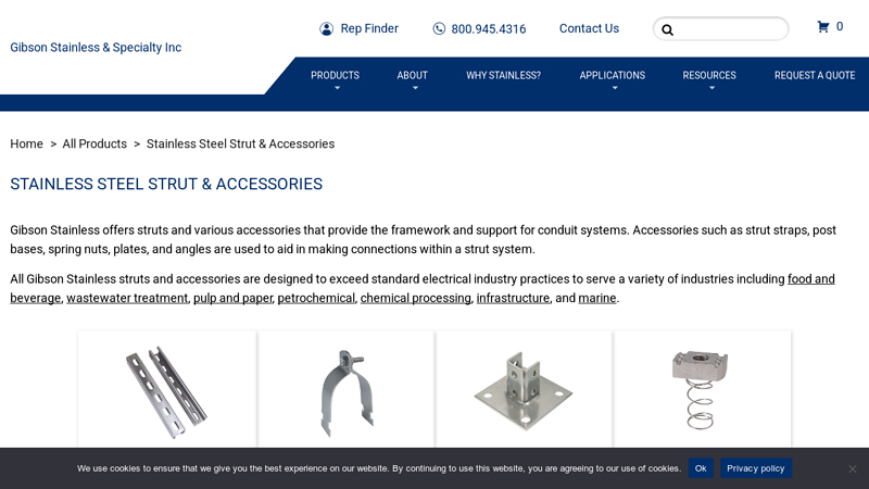 Stainless Steel Strut & Accessories