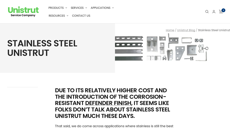 Stainless Steel Unistrut