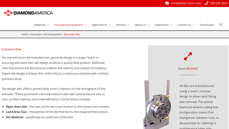 Standard and Custom Extrusion Dies Manufacturer