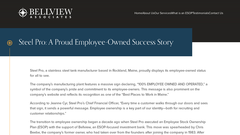 Steel Pro: A Proud Employee