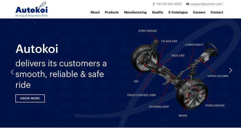 Steering Suspension and Rubber Components