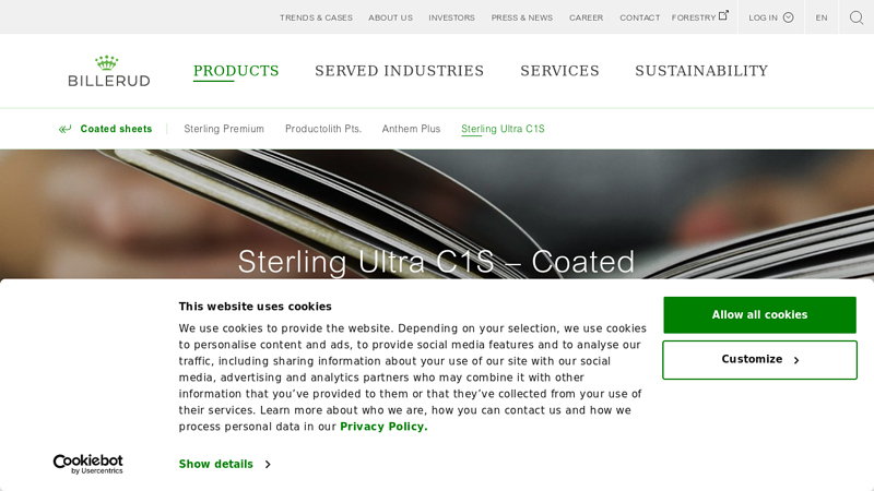 Sterling Ultra C1S – Coated one