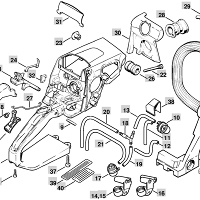 Stihl Chainsaw Replacement Parts For Model MS250