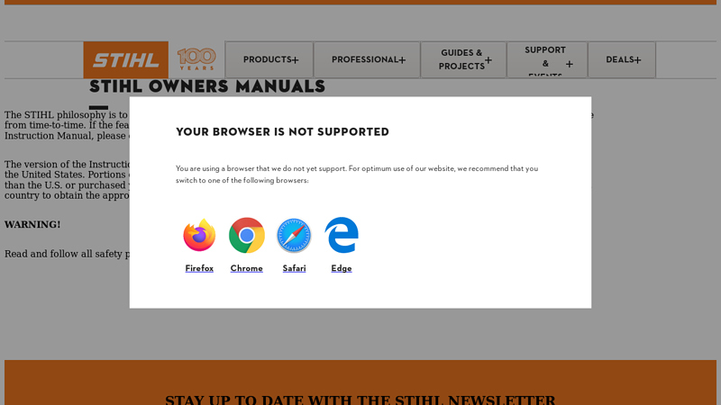 STIHL owners manuals