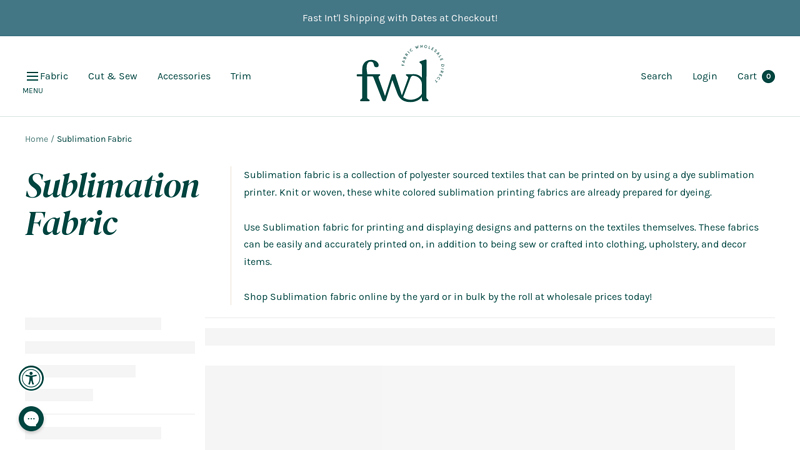 Sublimation Fabric