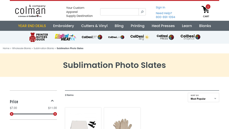 Sublimation Photo Slates