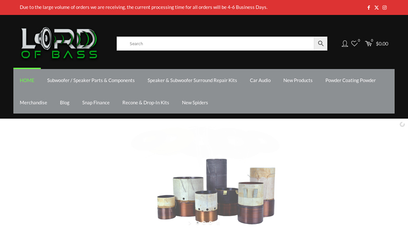 Subwoofer Speaker Parts