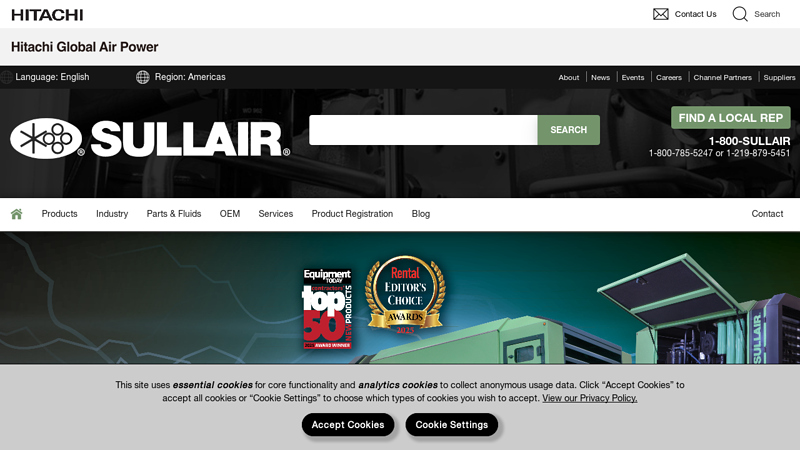 Sullair Industrial & Portable Air Compressors