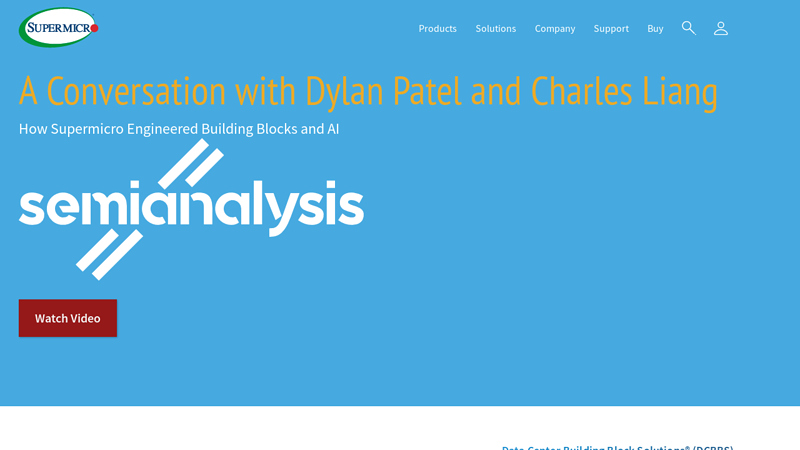 Supermicro Data Center Server, Blade, Data Storage, AI System