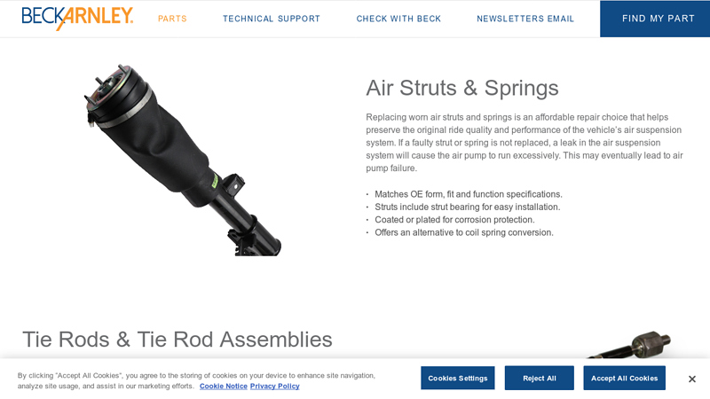 Suspension Parts & Steering Components