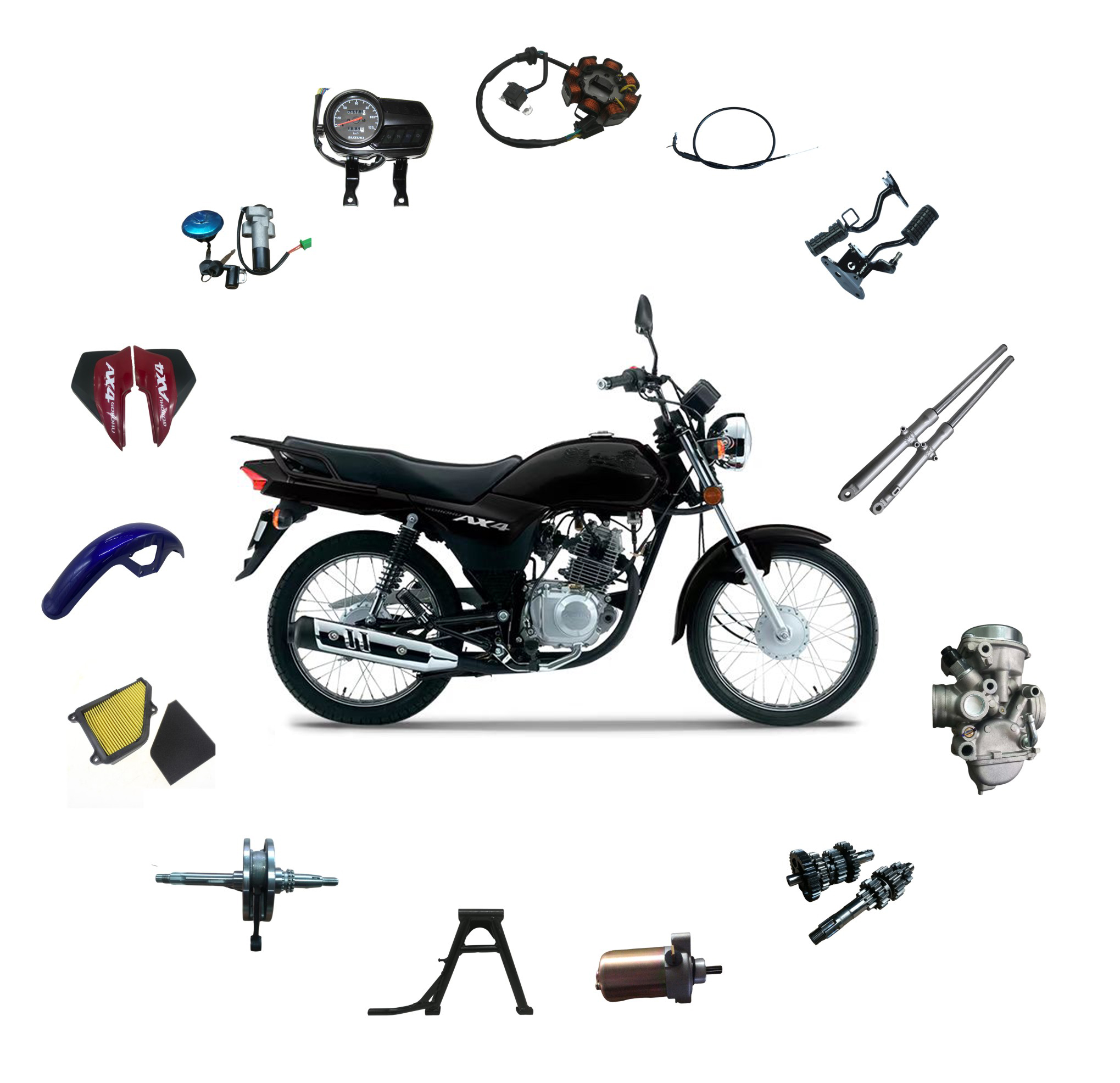 Suzuki genuine parts and accessories for motorcycle, scooter and ATV