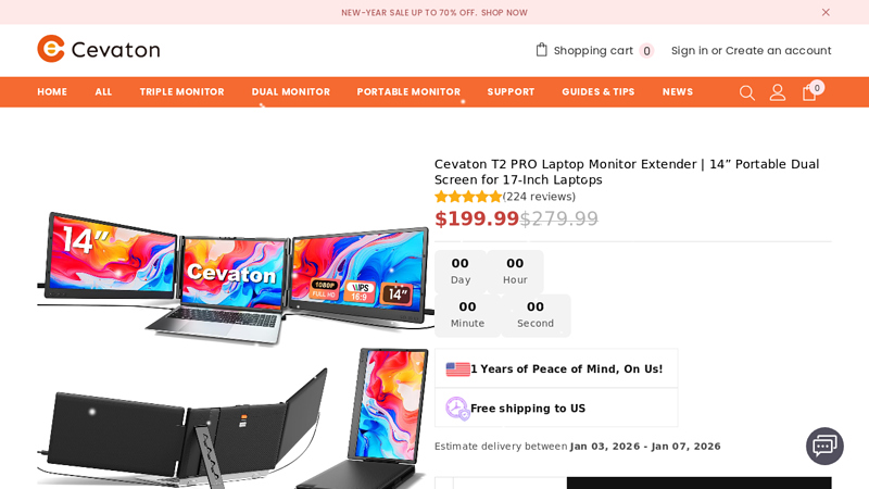 T2 PRO Laptop Monitor Extender