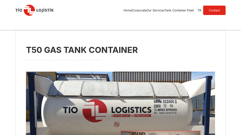 T50 Gas Tank Containers