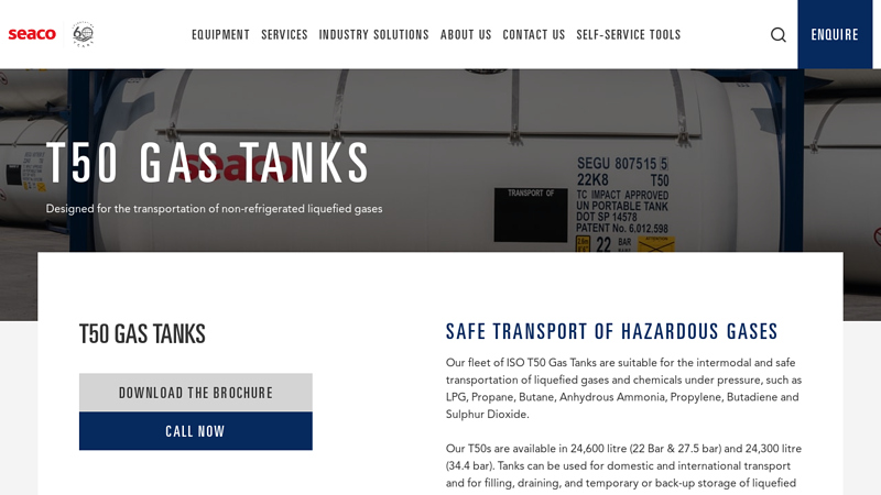 T50 Gas Tank Containers