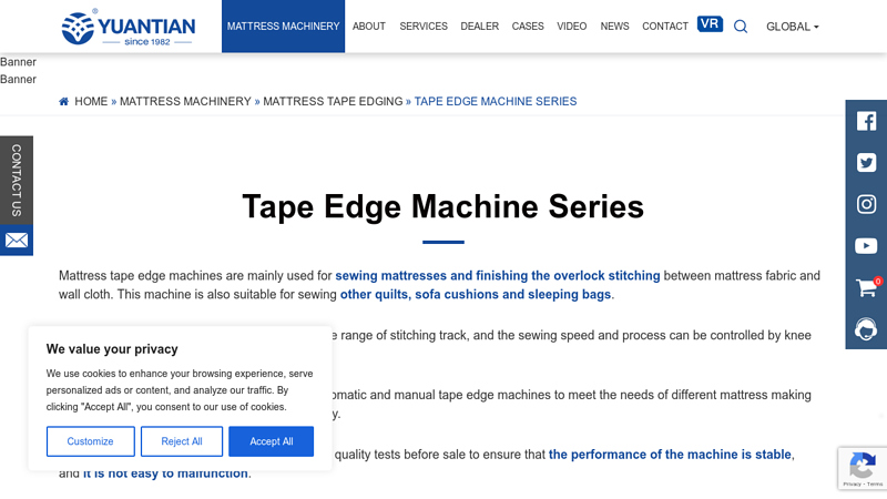 Tape Edge Machine