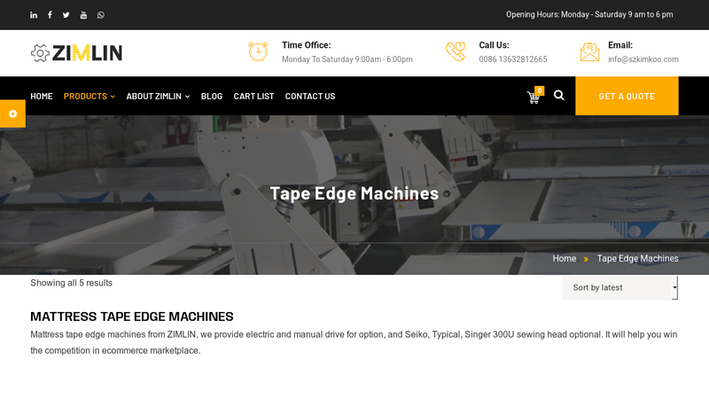Tape Edge Machines