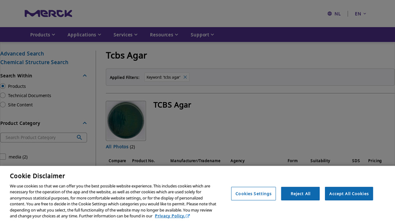 Tcbs agar