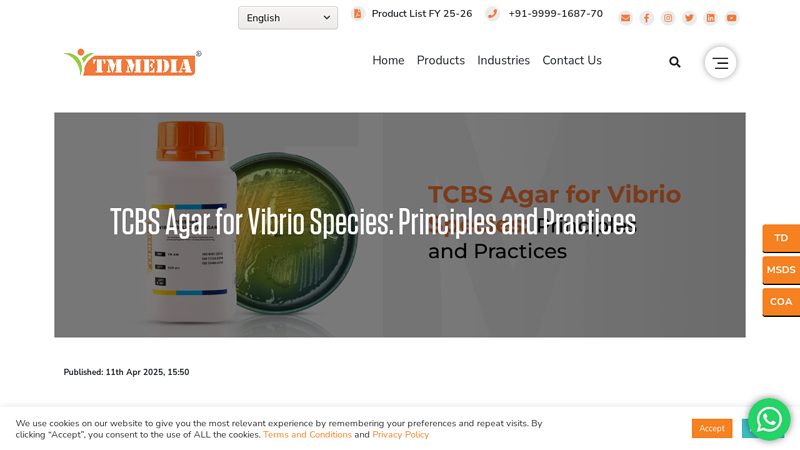 TCBS Agar for Vibrio Species: Principles and Practices