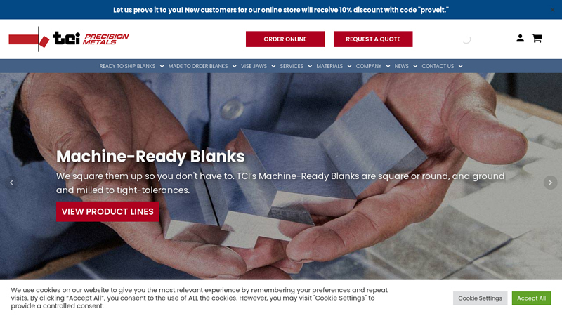 TCI Precision Metals: Precision