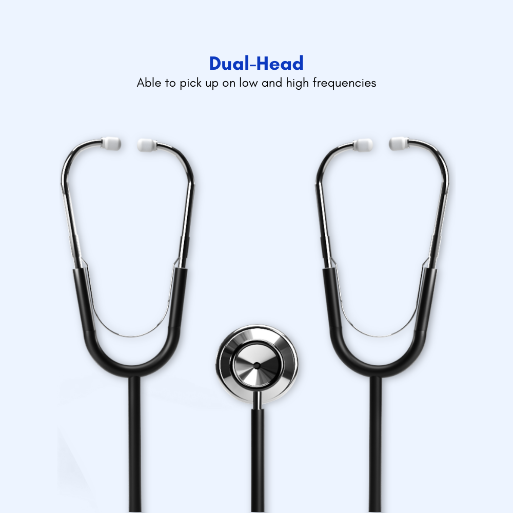 Teaching and Training Stethoscope with Dual Head