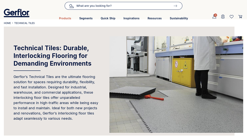 Technical Tiles - Interlocking Flooring