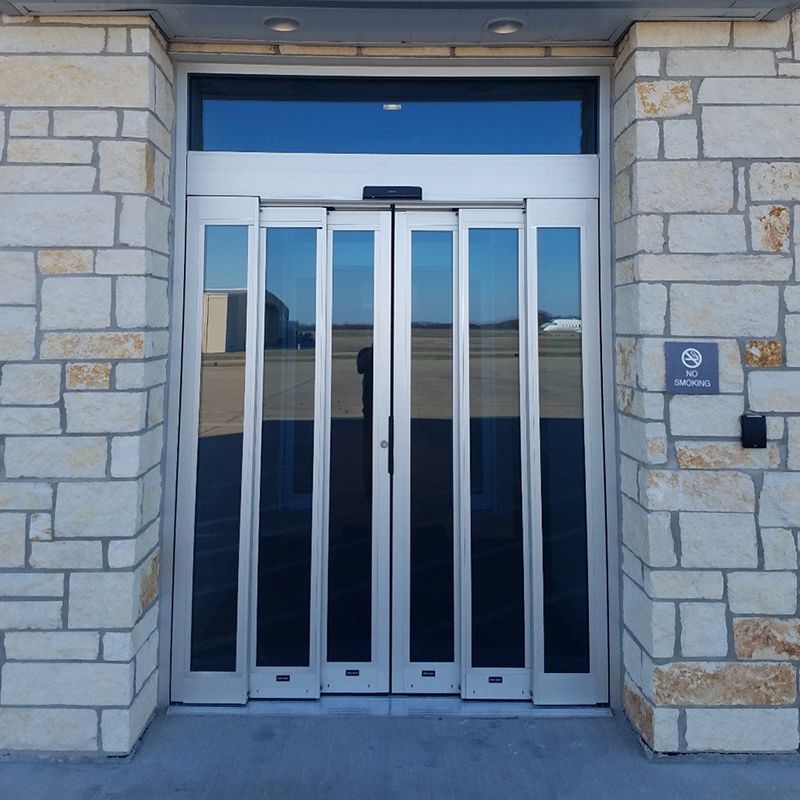 Telescopic sliding door