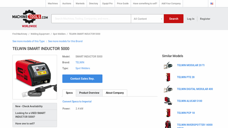 TELWIN SMART INDUCTOR 5000 Spot Welders