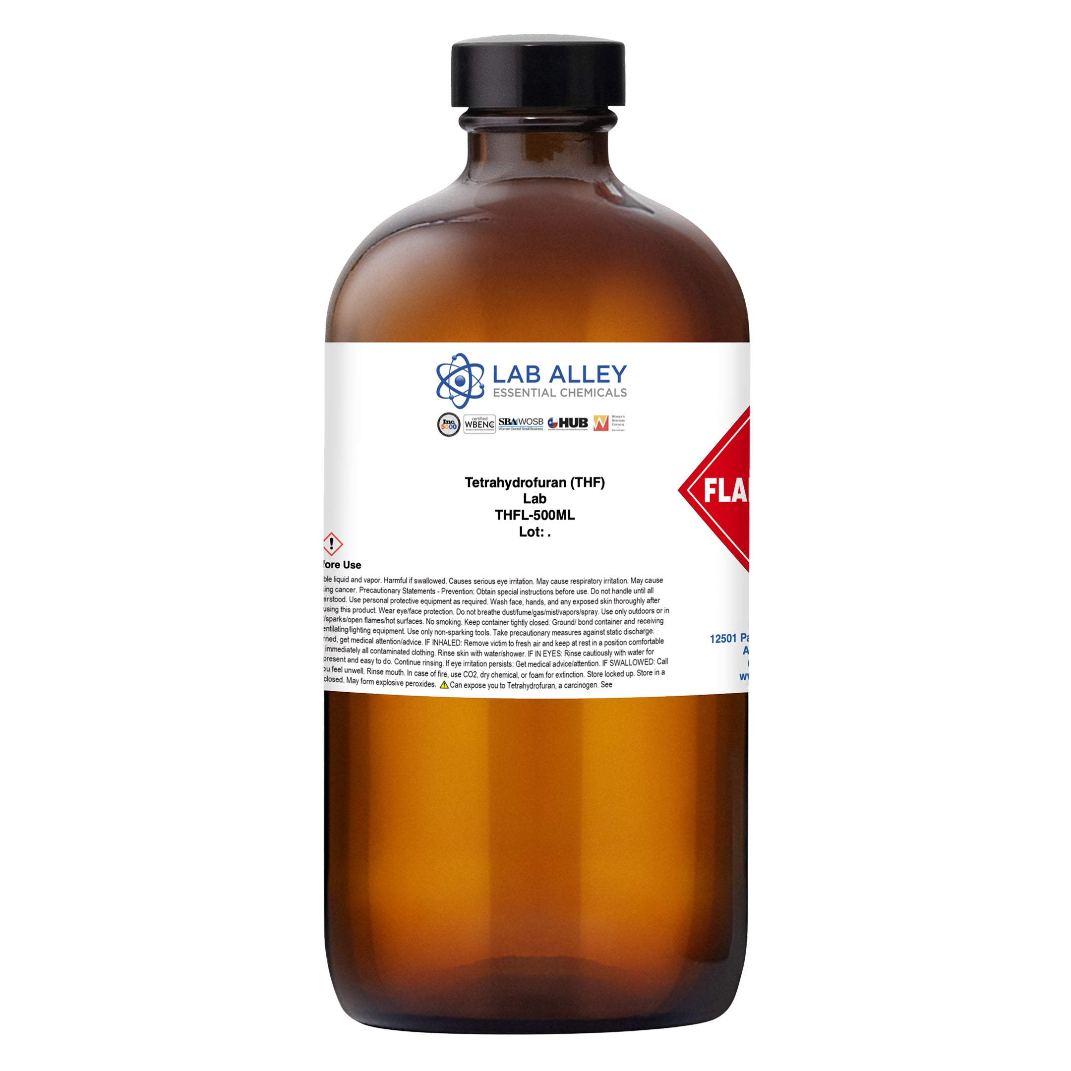 Tetrahydrofuran, Technical Grade, Liquid, 400 lb Drum
