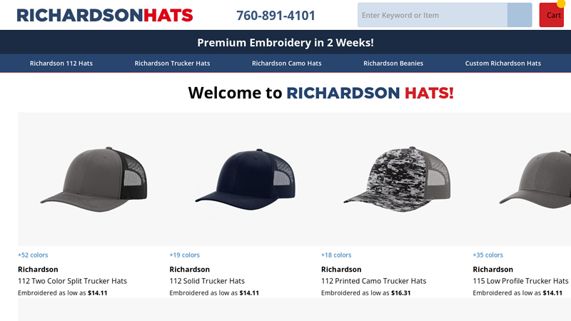 The #1 Richardson Hats Custom Embroidery