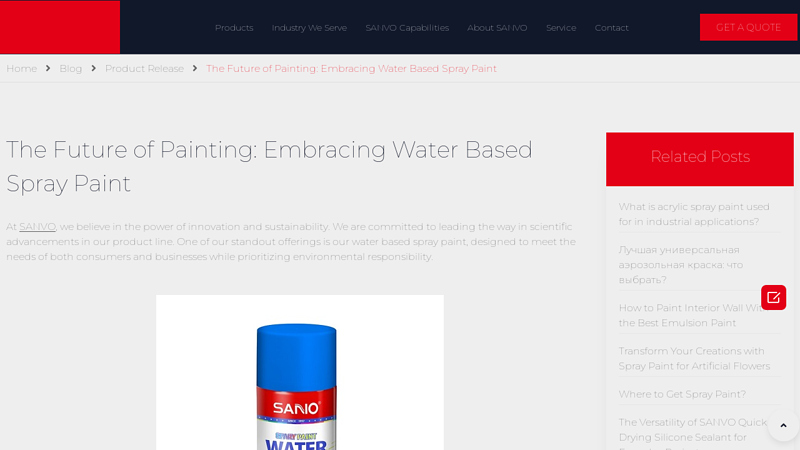 The Future of Painting: Embracing Water Based Spray Paint