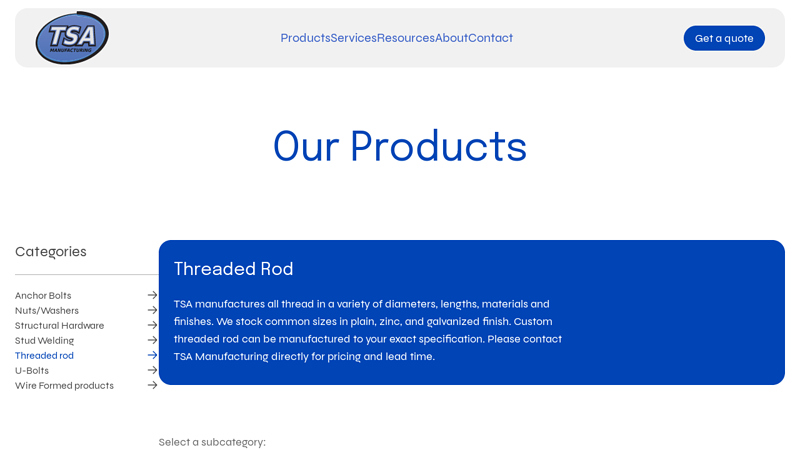 Threaded rod