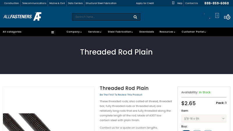 Threaded Rod Plain