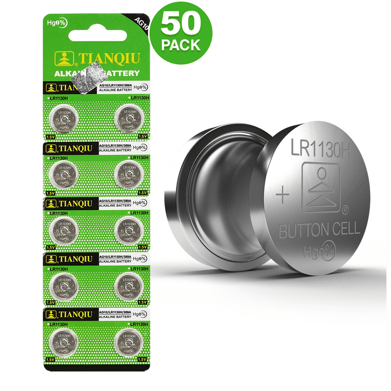 Tianqiu AG10 (LR1130H) Alkaline Button Cell Battery 1.5V 1 (Battery)