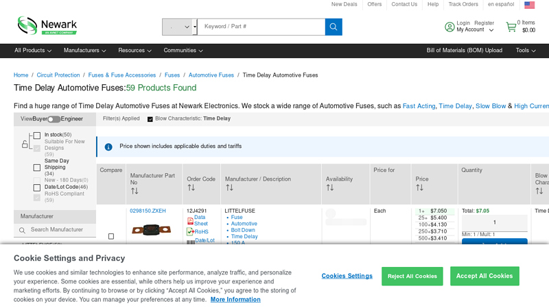 Time Delay Automotive Fuses