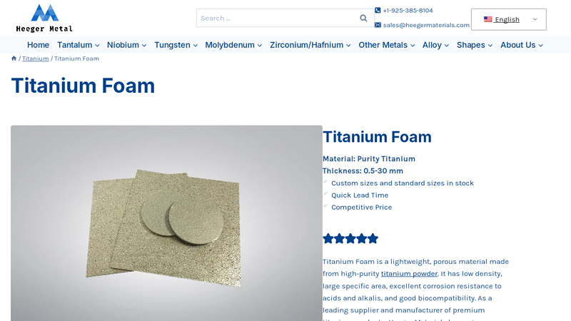 Titanium Foam
