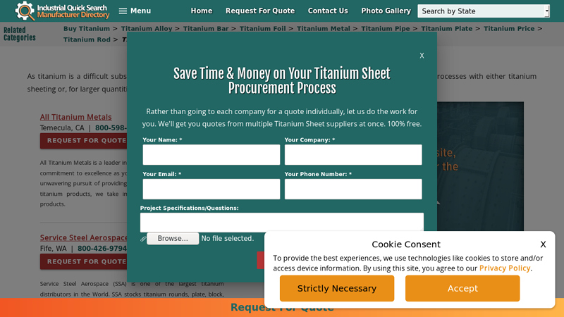 Titanium Sheet Suppliers