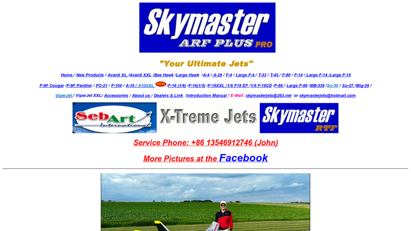 to Skymaster RC Jet Models Web Site