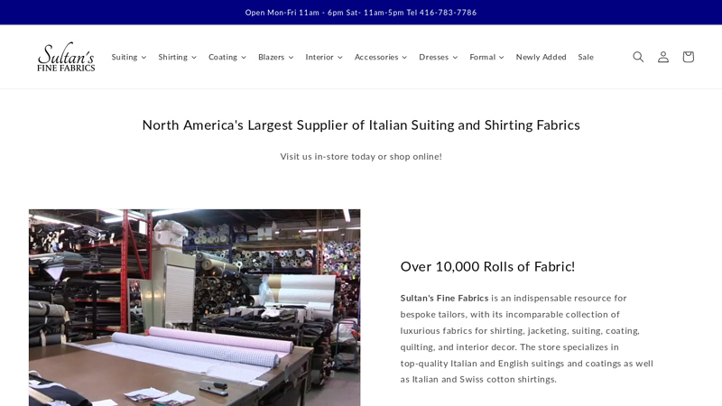 to Sultan's Fine Fabrics