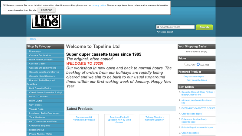 to Tapeline Ltd
