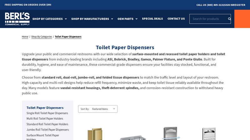 Toilet Paper Dispensers
