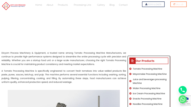 Tomato Processing Machine Manufacturers